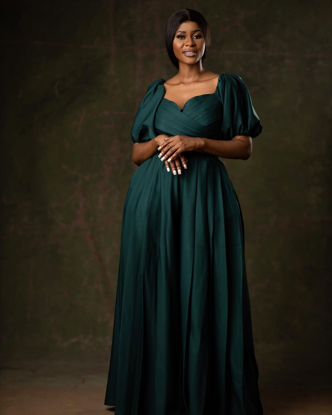 Model wearing Ayipaala couture