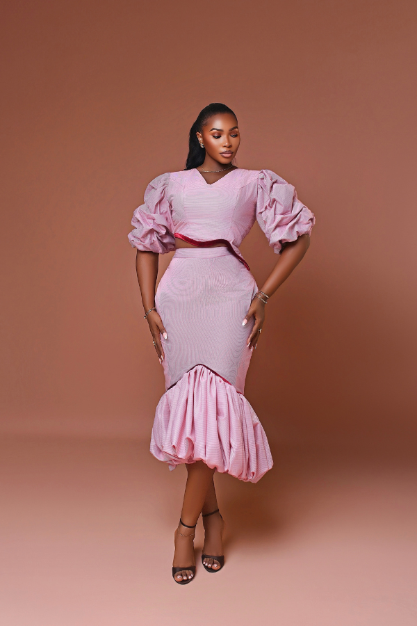 Pink two-piece